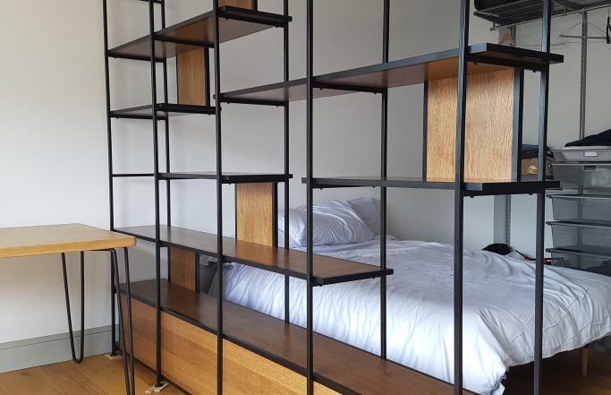 Open shelving / room divide London